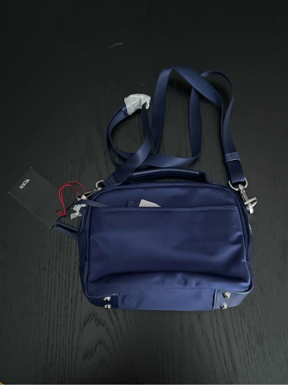 Tumi Tamy Navy Blue Nylon Crossbody Messenger Bag